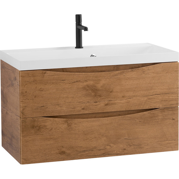 Тумба подвесная с раковиной BelBagno MARINO-900-2C-SO-RN-P 90 см, Rovere Nature - 2 Тумба подвесная с раковиной BelBagno MARINO-900-2C-SO-RN-P 90 см, Rovere Nature фото 2