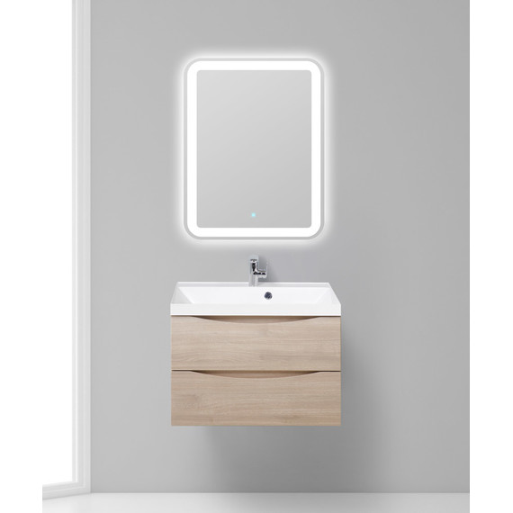 Тумба подвесная с раковиной BelBagno MARINO-700-2C-SO-RG-P 70 см, Rovere Grigio - 9 Тумба подвесная с раковиной BelBagno MARINO-700-2C-SO-RG-P 70 см, Rovere Grigio фото 9