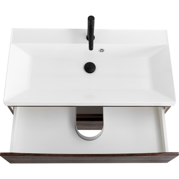 Тумба подвесная с раковиной BelBagno MARINO-900-2C-SO-RW-P 90 см, Rovere Moro - 4 Тумба подвесная с раковиной BelBagno MARINO-900-2C-SO-RW-P 90 см, Rovere Moro фото 4