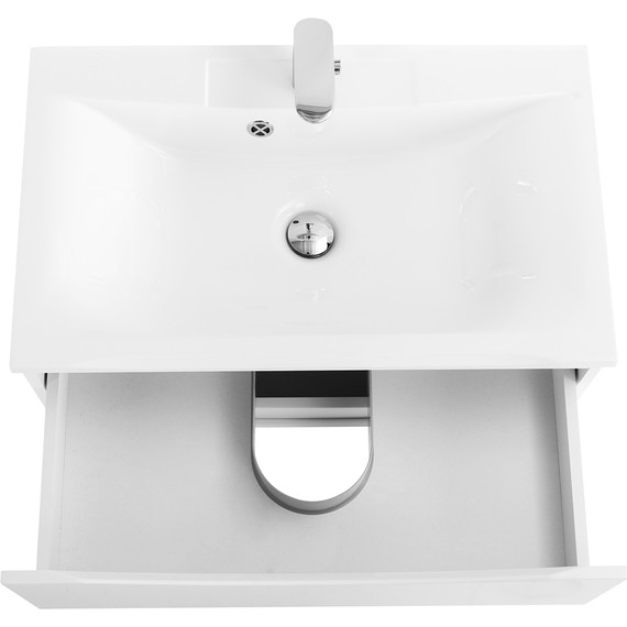 Тумба подвесная с раковиной BelBagno MARINO-750-2C-SO-BO-P 75 см, Bianco Opaco фото 4