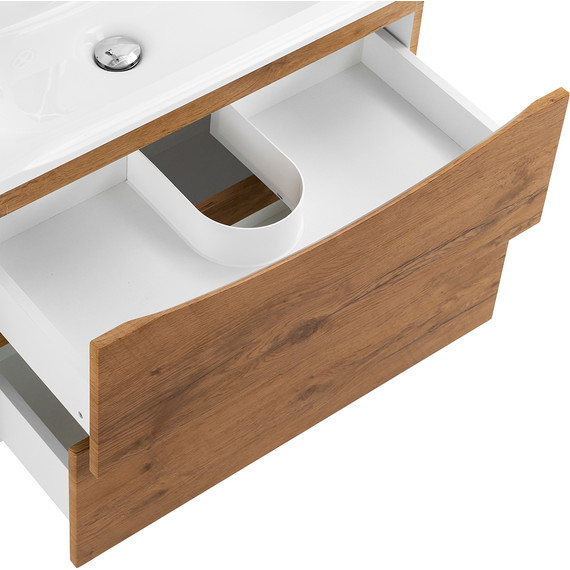 Тумба подвесная с раковиной BelBagno MARINO-750-2C-SO-RN-P 75 см, Rovere Nature - 7 Тумба подвесная с раковиной BelBagno MARINO-750-2C-SO-RN-P 75 см, Rovere Nature фото 7