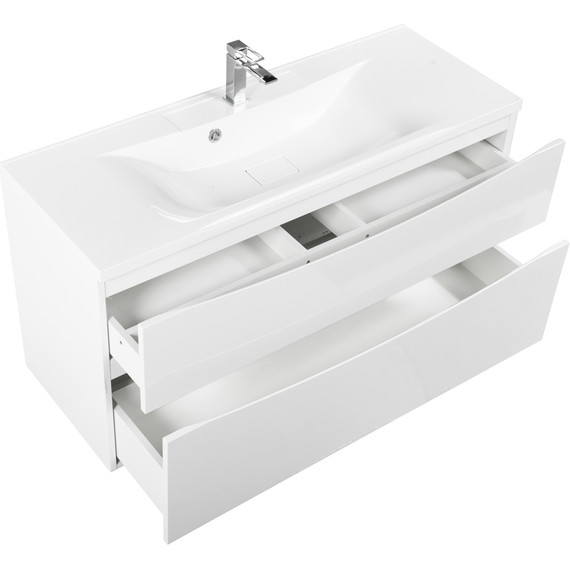 Тумба подвесная с раковиной BelBagno MARINO-H60-1000-2C-SO-BL-P 100 см, Bianco Lucido - 5 Тумба подвесная с раковиной BelBagno MARINO-H60-1000-2C-SO-BL-P 100 см, Bianco Lucido фото 5