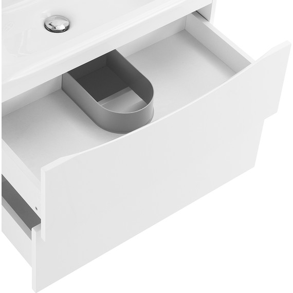 Тумба подвесная с раковиной BelBagno MARINO-750-2C-SO-BO-P 75 см, Bianco Opaco фото 7