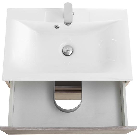 Тумба подвесная с раковиной BelBagno MARINO-650-2C-SO-RG-P 65 см, Rovere Grigio - 4 Тумба подвесная с раковиной BelBagno MARINO-650-2C-SO-RG-P 65 см, Rovere Grigio фото 4