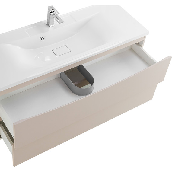 Тумба подвесная с раковиной BelBagno MARINO-1200-2C-SO-CO-P 120 см, Crema Opaco фото 6