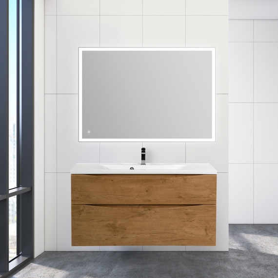 Тумба подвесная с раковиной BelBagno MARINO-H60-1000-2C-SO-RN-P 100 см, Rovere Nature - 9 Тумба подвесная с раковиной BelBagno MARINO-H60-1000-2C-SO-RN-P 100 см, Rovere Nature фото 9