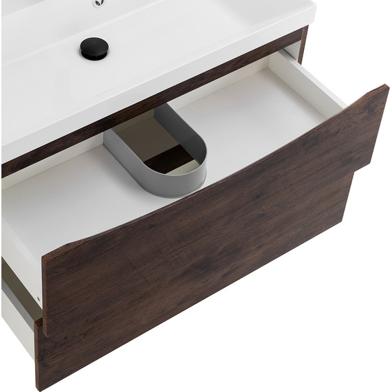 Тумба подвесная с раковиной BelBagno MARINO-800-2C-SO-RW-P 80 см, Rovere Moro - 6 Тумба подвесная с раковиной BelBagno MARINO-800-2C-SO-RW-P 80 см, Rovere Moro фото 6