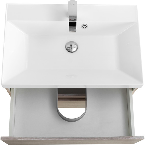 Тумба подвесная с раковиной BelBagno MARINO-600-2C-SO-RG-P 60 см, Rovere Grigio - 4 Тумба подвесная с раковиной BelBagno MARINO-600-2C-SO-RG-P 60 см, Rovere Grigio фото 4