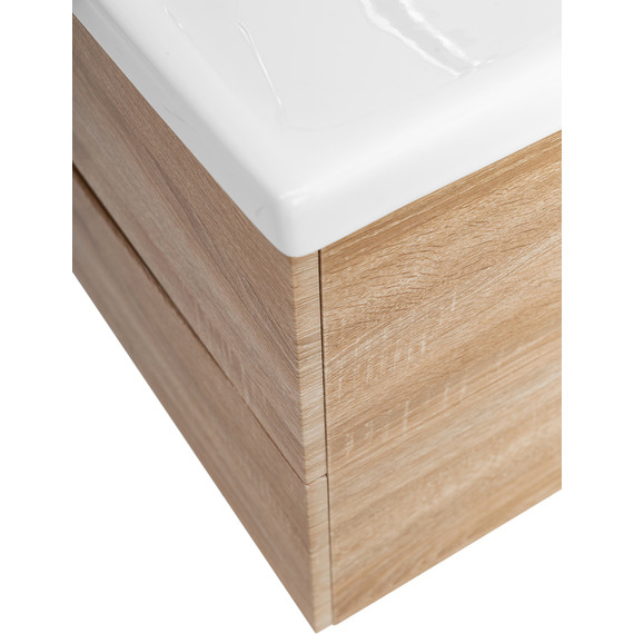 Тумба подвесная с раковиной BelBagno MARINO-CER-1000-2C-SO-WO-P 100 см, Rovere Bianco - 9 Тумба подвесная с раковиной BelBagno MARINO-CER-1000-2C-SO-WO-P 100 см, Rovere Bianco фото 9