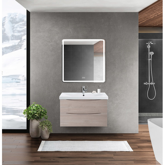 Тумба подвесная с раковиной BelBagno MARINO-CER-800-2C-SO-RG-P 80 см, Rovere Grigio - 10 Тумба подвесная с раковиной BelBagno MARINO-CER-800-2C-SO-RG-P 80 см, Rovere Grigio фото 10