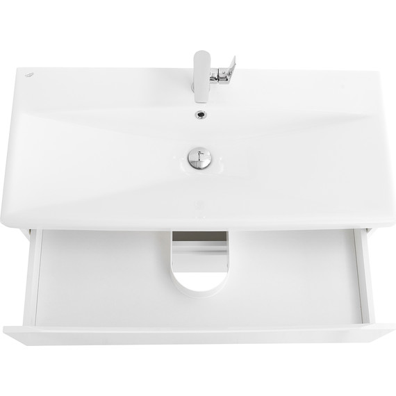 Тумба подвесная с раковиной BelBagno MARINO-CER-900-2C-SO-BO-P 90 см, Bianco Opaco фото 8