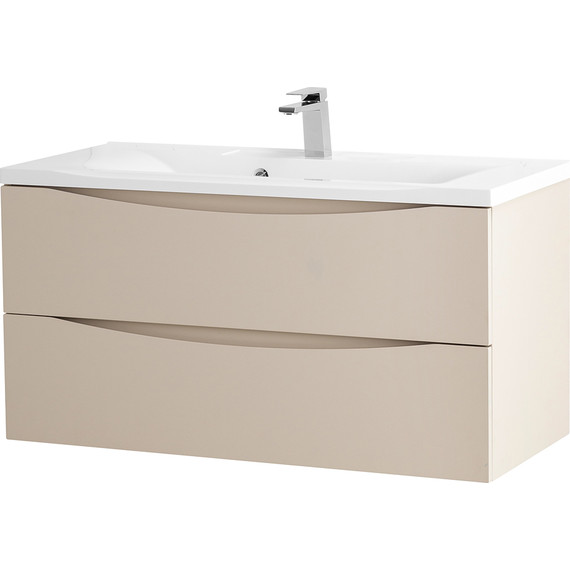 Тумба подвесная с раковиной BelBagno MARINO-800-2C-SO-CO-P 80 см, Crema Opaco (раковина BB800/450-LV-MR-PR) - 2 Тумба подвесная с раковиной BelBagno MARINO-800-2C-SO-CO-P 80 см, Crema Opaco (раковина BB800/450-LV-MR-PR) фото 2