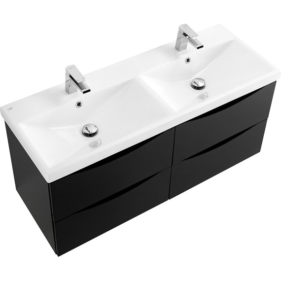 Тумба подвесная с раковиной BelBagno MARINO-CER-1200-4C-SO-2-NL-P 120 см, Nero Lucido - 5 Тумба подвесная с раковиной BelBagno MARINO-CER-1200-4C-SO-2-NL-P 120 см, Nero Lucido фото 5