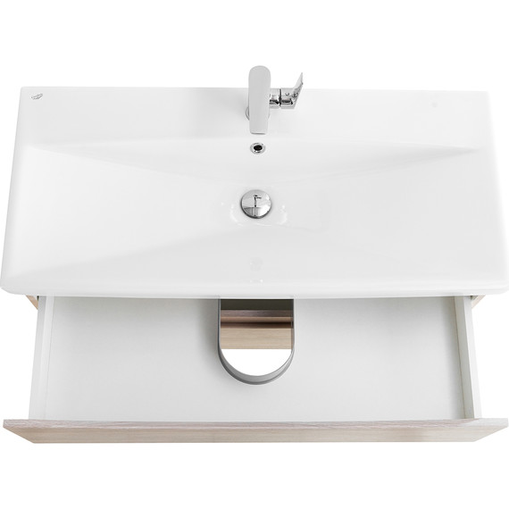 Тумба подвесная с раковиной BelBagno MARINO-CER-1000-2C-SO-RG-P 100 см, Rovere Grigio - 8 Тумба подвесная с раковиной BelBagno MARINO-CER-1000-2C-SO-RG-P 100 см, Rovere Grigio фото 8