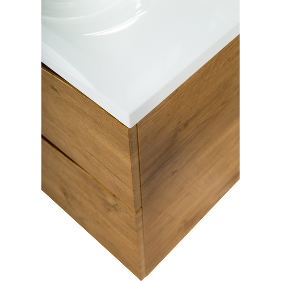 Тумба подвесная с раковиной BelBagno MARINO-H60-800-2C-SO-RN-P 80 см, Rovere Nature (раковина BB800/450-LV-MR-PR) - 4 Тумба подвесная с раковиной BelBagno MARINO-H60-800-2C-SO-RN-P 80 см, Rovere Nature (раковина BB800/450-LV-MR-PR) фото 4