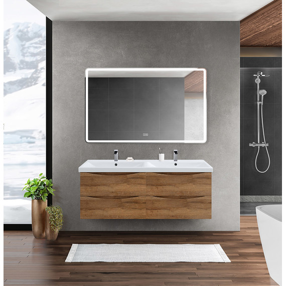 Тумба подвесная с раковиной BelBagno MARINO-CER-1200-4C-SO-2-RR-P 120 см, Rovere Rustico - 8 Тумба подвесная с раковиной BelBagno MARINO-CER-1200-4C-SO-2-RR-P 120 см, Rovere Rustico фото 8