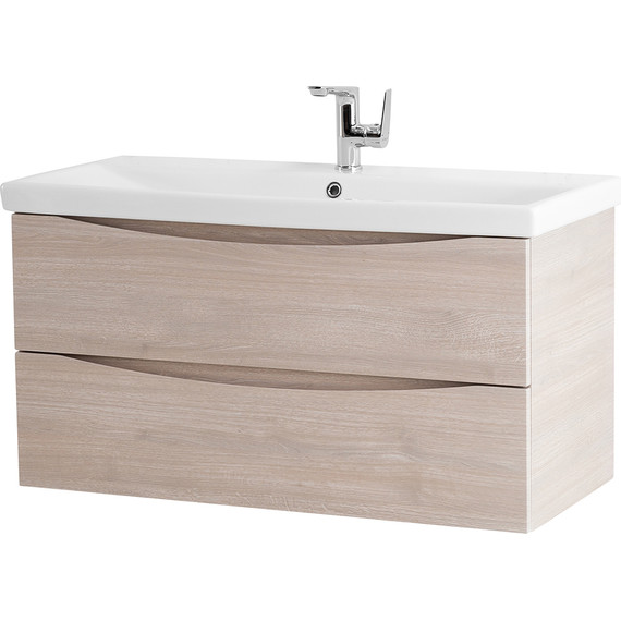 Тумба подвесная с раковиной BelBagno MARINO-CER-800-2C-SO-RG-P 80 см, Rovere Grigio - 5 Тумба подвесная с раковиной BelBagno MARINO-CER-800-2C-SO-RG-P 80 см, Rovere Grigio фото 5