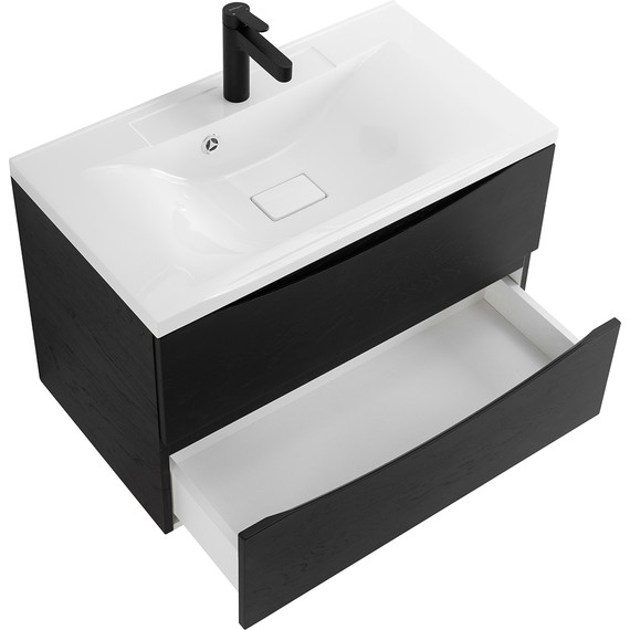 Тумба подвесная с раковиной BelBagno MARINO-800-2C-SO-RCA-P 80 см, Rovere Cioccolato Amaro (раковина BB800/450-LV-MR-PR) - 3 Тумба подвесная с раковиной BelBagno MARINO-800-2C-SO-RCA-P 80 см, Rovere Cioccolato Amaro (раковина BB800/450-LV-MR-PR) фото 3