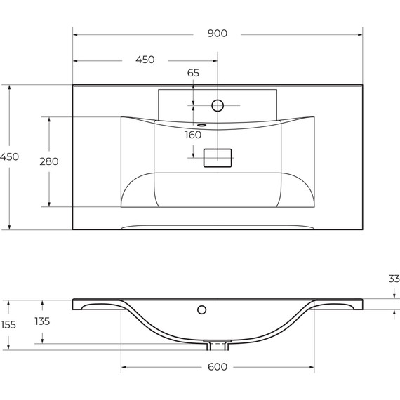 Тумба подвесная с раковиной BelBagno MARINO-H60-900-2C-SO-RW-P 90 см, Rovere Moro (раковина BB900/450-LV-MR-PR) фото 11