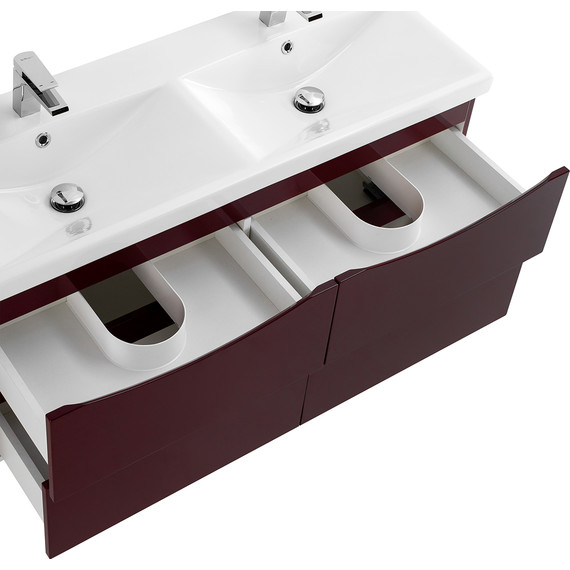Тумба подвесная с раковиной BelBagno MARINO-CER-1200-4C-SO-2-BRDL-P 120 см, Bordo Lucido - 6 Тумба подвесная с раковиной BelBagno MARINO-CER-1200-4C-SO-2-BRDL-P 120 см, Bordo Lucido фото 6