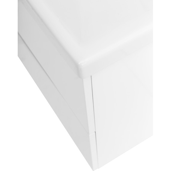 Тумба подвесная с раковиной BelBagno MARINO-CER-600-2C-SO-BL-P 60 см, Bianco Lucido фото 7