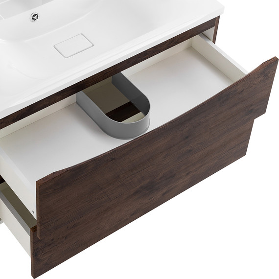 Тумба подвесная с раковиной BelBagno MARINO-800-2C-SO-RW-P 80 см, Rovere Moro (раковина BB800/450-LV-MR-PR) фото 6