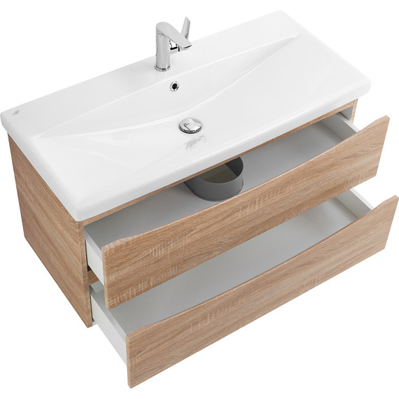 Тумба подвесная с раковиной BelBagno MARINO-CER-800-2C-SO-WO-P 80 см, Rovere Bianco - 6 Тумба подвесная с раковиной BelBagno MARINO-CER-800-2C-SO-WO-P 80 см, Rovere Bianco фото 6