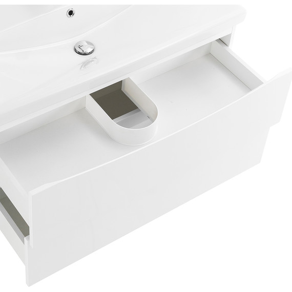 Тумба подвесная с раковиной BelBagno MARINO-CER-900-2C-SO-BO-P 90 см, Bianco Opaco фото 7