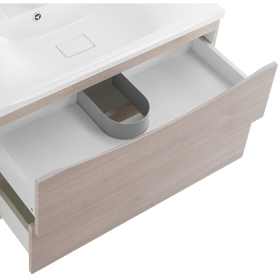 Тумба подвесная с раковиной BelBagno MARINO-800-2C-SO-RG-P 80 см, Rovere Grigio (раковина BB800/450-LV-MR-PR) - 6 Тумба подвесная с раковиной BelBagno MARINO-800-2C-SO-RG-P 80 см, Rovere Grigio (раковина BB800/450-LV-MR-PR) фото 6