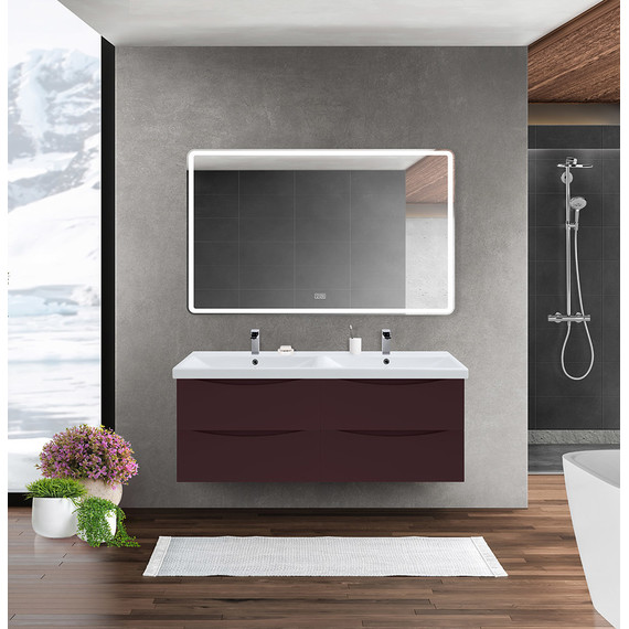 Тумба подвесная с раковиной BelBagno MARINO-CER-1200-4C-SO-2-BRDL-P 120 см, Bordo Lucido - 9 Тумба подвесная с раковиной BelBagno MARINO-CER-1200-4C-SO-2-BRDL-P 120 см, Bordo Lucido фото 9