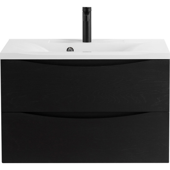 Тумба подвесная с раковиной BelBagno MARINO-800-2C-SO-RCA-P 80 см, Rovere Cioccolato Amaro (раковина BB800/450-LV-MR-PR) - 2 Тумба подвесная с раковиной BelBagno MARINO-800-2C-SO-RCA-P 80 см, Rovere Cioccolato Amaro (раковина BB800/450-LV-MR-PR) фото 2