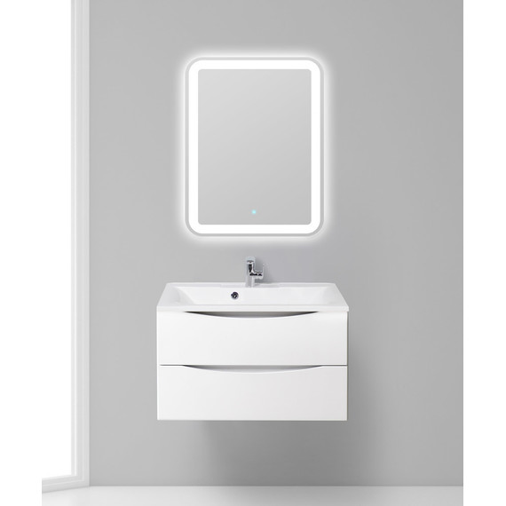 Тумба подвесная с раковиной BelBagno MARINO-800-2C-SO-BL-P 80 см, Bianco Lucido (раковина BB800/450-LV-MR-PR) фото 8