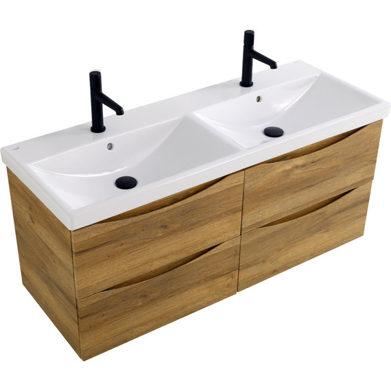 Тумба подвесная с раковиной BelBagno MARINO-CER-1200-4C-SO-2-RR-P 120 см, Rovere Rustico - 2 Тумба подвесная с раковиной BelBagno MARINO-CER-1200-4C-SO-2-RR-P 120 см, Rovere Rustico фото 2