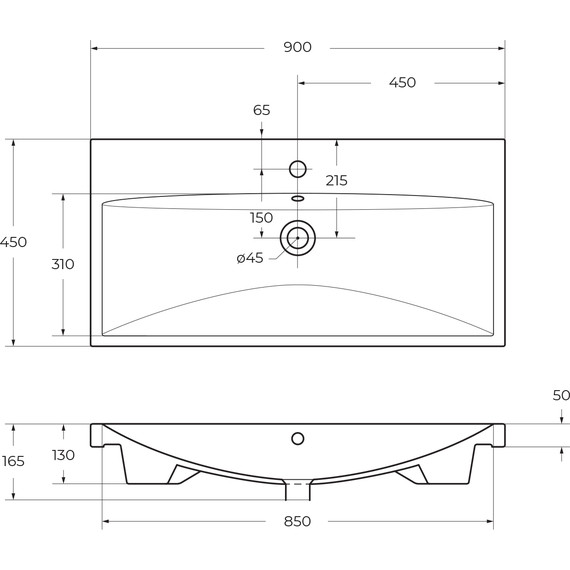 Тумба подвесная с раковиной BelBagno MARINO-CER-900-2C-SO-NL-P 90 см, Nero Lucido фото 12