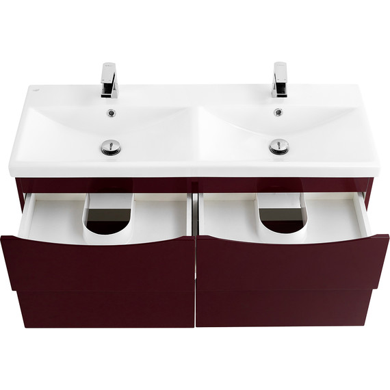 Тумба подвесная с раковиной BelBagno MARINO-CER-1200-4C-SO-2-BRDL-P 120 см, Bordo Lucido - 4 Тумба подвесная с раковиной BelBagno MARINO-CER-1200-4C-SO-2-BRDL-P 120 см, Bordo Lucido фото 4