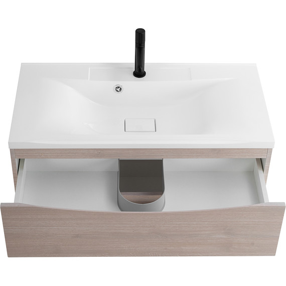 Тумба подвесная с раковиной BelBagno MARINO-800-2C-SO-RG-P 80 см, Rovere Grigio (раковина BB800/450-LV-MR-PR) - 7 Тумба подвесная с раковиной BelBagno MARINO-800-2C-SO-RG-P 80 см, Rovere Grigio (раковина BB800/450-LV-MR-PR) фото 7