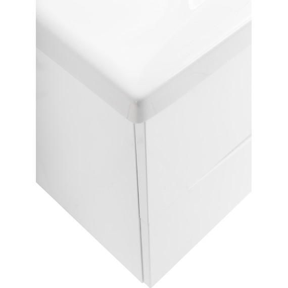 Тумба подвесная с раковиной BelBagno MARINO-CER-1000-2C-SO-BL-P 100 см, Bianco Lucido фото 9