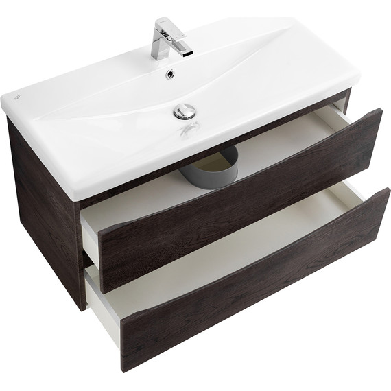 Тумба подвесная с раковиной BelBagno MARINO-CER-1000-2C-SO-RNG-P 100 см, Rovere Nature Grigio - 5 Тумба подвесная с раковиной BelBagno MARINO-CER-1000-2C-SO-RNG-P 100 см, Rovere Nature Grigio фото 5