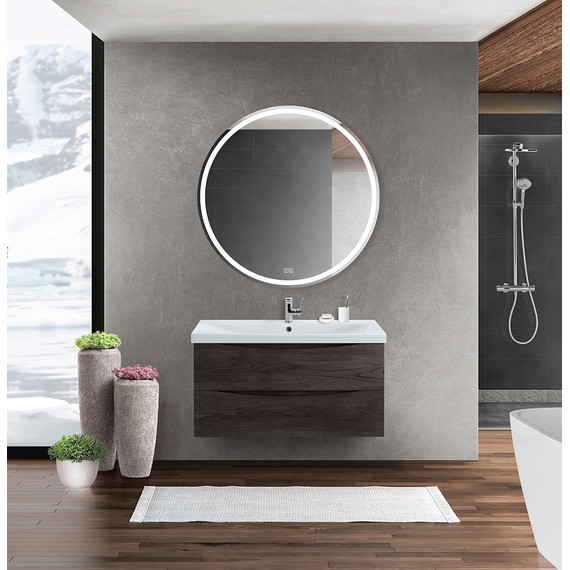 Тумба подвесная с раковиной BelBagno MARINO-CER-1000-2C-SO-RNG-P 100 см, Rovere Nature Grigio - 9 Тумба подвесная с раковиной BelBagno MARINO-CER-1000-2C-SO-RNG-P 100 см, Rovere Nature Grigio фото 9