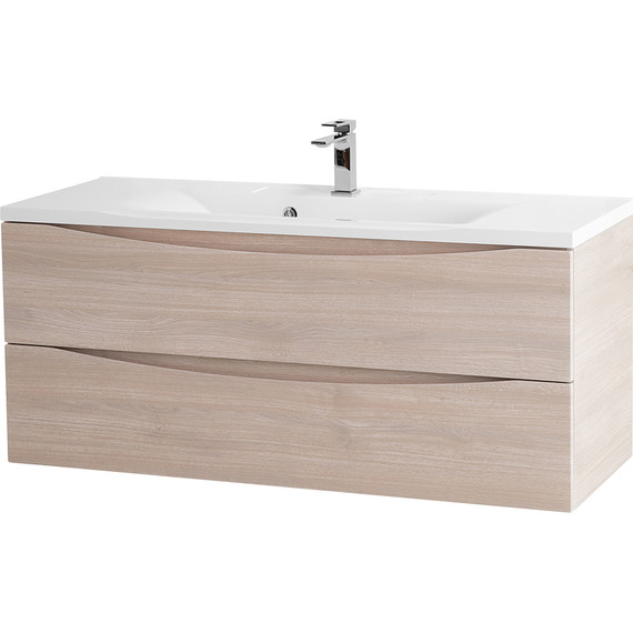 Тумба подвесная с раковиной BelBagno MARINO-1100-2C-SO-RG-P 110 см, Rovere Grigio - 2 Тумба подвесная с раковиной BelBagno MARINO-1100-2C-SO-RG-P 110 см, Rovere Grigio фото 2