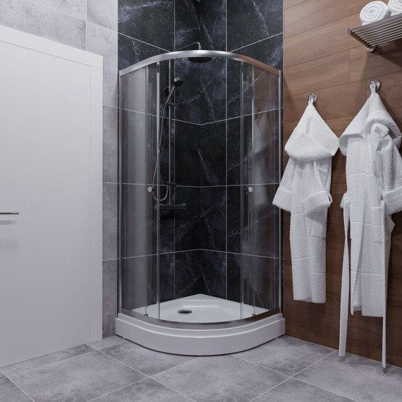 Душевое ограждение Triton Альфа 80x80 см, хром/прозрачное фото 6