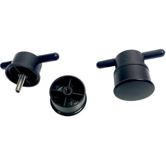 Душевое ограждение Triton Вента 80x80 см, чёрный/прозрачное фото 3