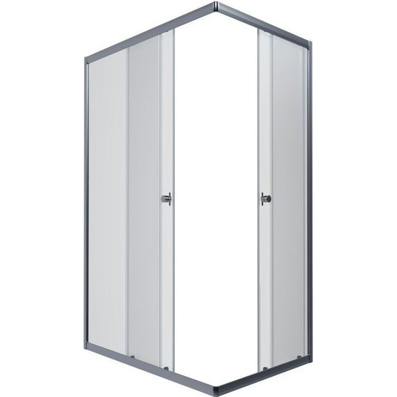 Душевое ограждение Triton Вента 100x80 см, хром/прозрачное фото 