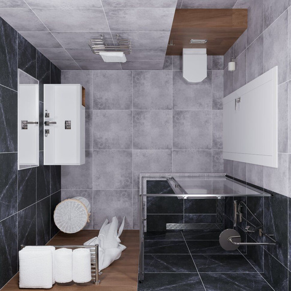 Душевое ограждение Triton Вента 100x80 см, хром/прозрачное фото 5