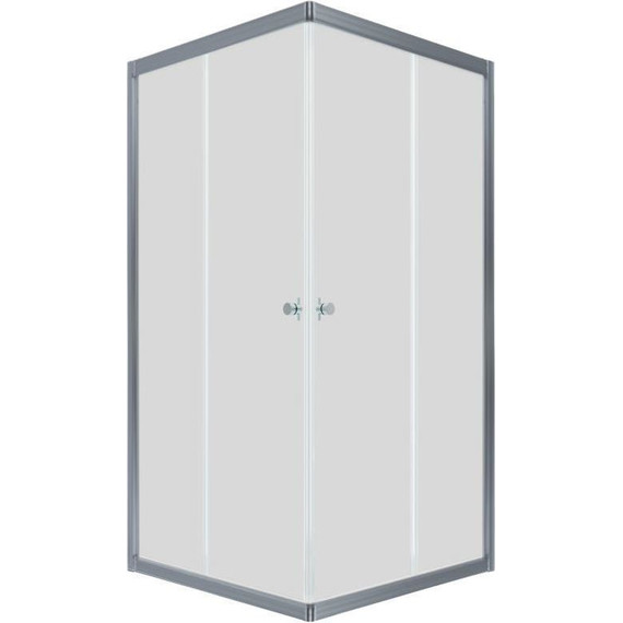 Душевое ограждение Triton Вента 80x80 см, хром/прозрачное фото 