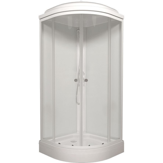 Душевая кабина Triton Экстра А 88x88 см, белый/прозрачное фото 