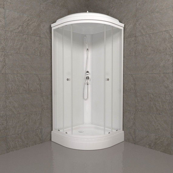 Душевая кабина Triton Экстра А 88x88 см, белый/прозрачное - 3 Душевая кабина Triton Экстра А 88x88 см, белый/прозрачное фото 3