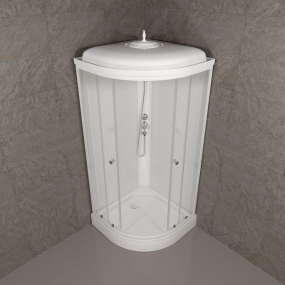 Душевая кабина Triton Экстра А 88x88 см, белый/прозрачное - 4 Душевая кабина Triton Экстра А 88x88 см, белый/прозрачное фото 4