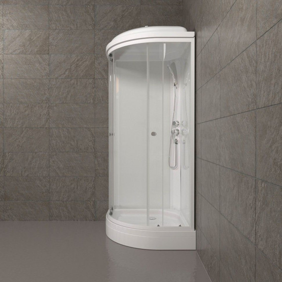 Душевая кабина Triton Экстра А 88x88 см, белый/прозрачное - 5 Душевая кабина Triton Экстра А 88x88 см, белый/прозрачное фото 5