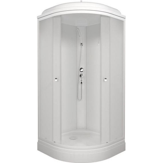 Душевая кабина Triton Вельвет А 90x90 см, белый/матовое фото 2